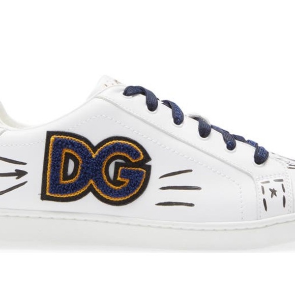 Dolce & Gabbana White and Black Sneakers - Picture 3 of 7